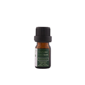 CBD Strawberry flavored 15ml Tincture by HempedRX sample size side view